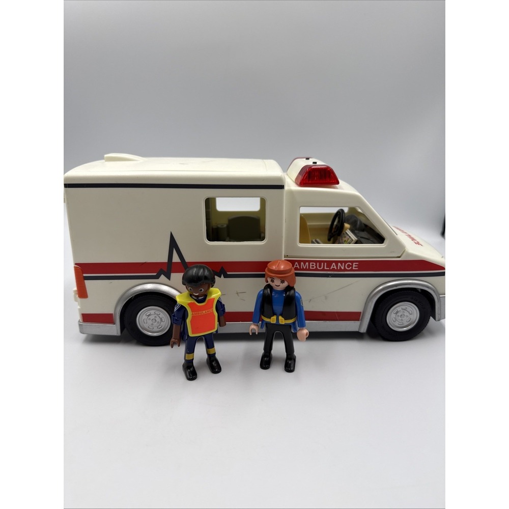Playmobil Ambulance 5952 Hospital Rescue Lights Work (Incomplete)